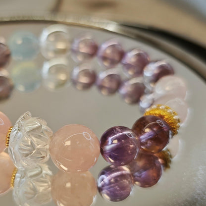 2025 Li Series - Love and Vitality Lotus Charm Bracelet